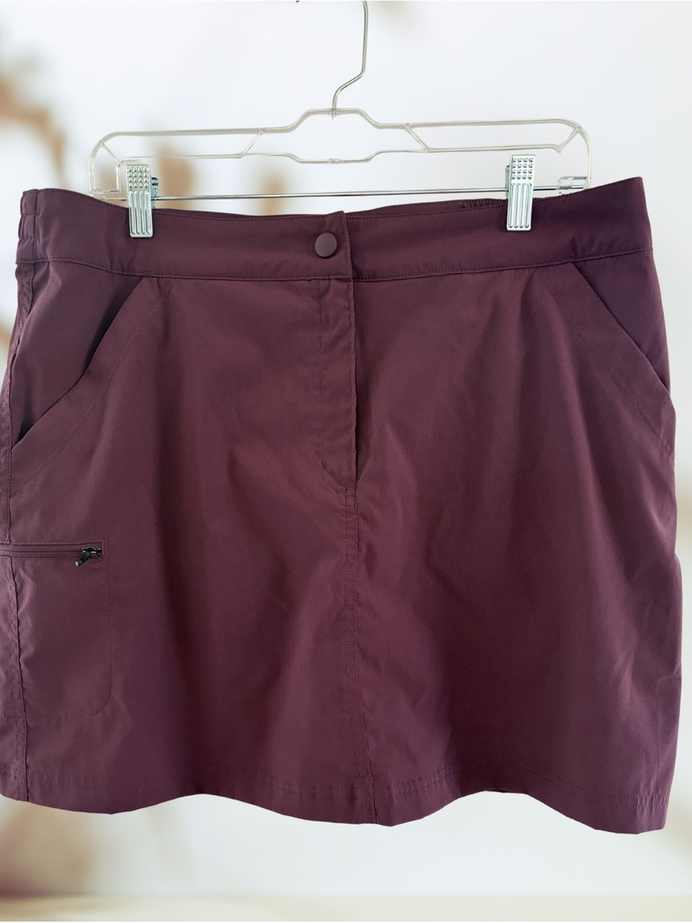 32 Degrees Cool Tech Skort Crushed Violet Plum Size L